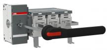 ABB OT1600EM03P Erdungsschalter 3-polig mit Griff und Welle Mech. 90° gedreht Icw/1 Schließer 50 kA, Icm 110 kA