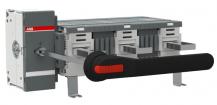 ABB OT1600EM03W4P Erdungsschalter 3-polig mit Griff und Welle/großer Phasenabstand Mech. 90° gedreht Icw/1 Schließer 50 kA, Icm 110 kA