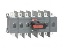 ABB OT200E33WCP Lastumschalter 6-polig 200 A, mit Griff und Welle/offene Umschalt. I-0-II/großer Phasenabstand