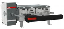 ABB OT1600EM04P Erdungsschalter 4-polig mit Griff und Welle Mech. 90° gedreht Icw/1 Schließer 50 kA, Icm 92 kA