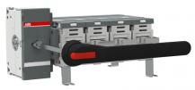 ABB OT1250EM04P Erdungsschalter 4-polig mit Griff und Welle Mech. 90° gedreht Icw/1 Schließer 50 kA, Icm 92 kA