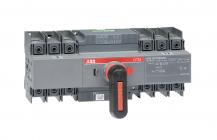 ABB OTM125F3CMA230V Lastumschalter mit Motor 3-polig 125 A, mit Griff für manuellen Betrieb Motorspannung Ue 110-240 V AC/DC/I-0-II