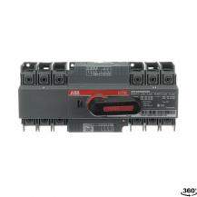 ABB OTM63F3CMA230V Lastumschalter mit Motor 3-polig 63 A, mit Griff für manuellen Betrieb Motorspannung Ue 110-240 V AC/DC/I-0-II