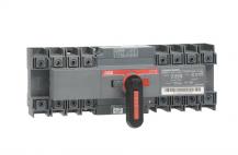 ABB OTM80F4CMA230V Lastumschalter mit Motor 4-polig 80 A, mit Griff für manuellen Betrieb Motorspannung Ue 110-240 V AC/I-0-II