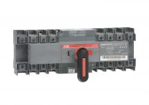 ABB OTM63F4CMA230V Lastumschalter mit Motor 4-polig 63 A, mit Griff für manuellen Betrieb Motorspannung Ue 110-240 V AC/DC/I-0-II