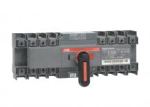 ABB OTM100F4CMA24D Lastumschalter mit Motor 4-polig 100 A, mit Griff für manuellen Betrieb Motorspannung Ue 220-240 V AC/I-0-II