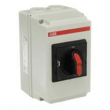 ABB OTDCP25S12M DC-Lasttrennschalter 3-polig 25 A, mit schwarzem Selektorgriff 1000 V DC Kunstoffgehäuse IP65