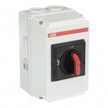ABB OTDCP32S12M DC-Lasttrennschalter 3-polig 32A mit schwarzem Selektorgriff 1000 V DC Kunstoffgehäuse IP65