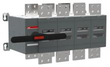ABB OT3200E04CP Lastumschalter 4-polig 3200 A, mit Griff und Welle offene Umschaltung I-0-II