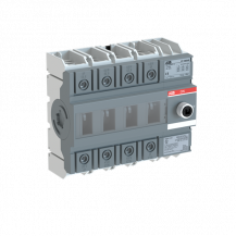 ABB OT160G40 Lasttrennschalter 4-polig 160 A, ohne Griff und Welle Trägerplatten- und DIN-Schienenmontage
