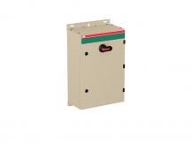 ABB OT160EVAUR3TZ Sicherheitsschalter im Stahlblechgehäuse 3-polig 80 kW 400 V mit schwarzem Griff, IP65 Einführung unten
