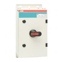 ABB OT160EVLUU3BZ Sicherheitsschalter im Stahlblechgehäuse 3-polig 80 kW 400 V mit schwarzem Griff, IP65 Einführung oben und unten