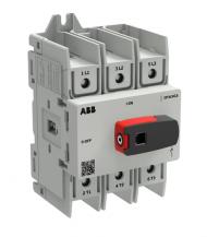 ABB OT63G3-3BS Lasttrennschalter OT Plus 63 A, Baugröße G3, 4-polig, 4. Pol links DIN-Montage, Schraubklemmen IEC60947-3 und UL60947-4-1