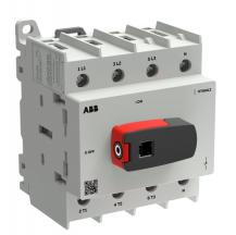 ABB OT80G2-4BSN2 Lasttrennschalter OT Plus 80 A, Baugröße G2, 4-polig, 4. Pol links DIN-Montage, Schraubklemmen IEC60947-3 und UL60947-4-1