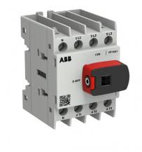 ABB OT16G1-4BSN1 Lasttrennschalter OT Plus 16 A, Baugröße G1, 4-polig, inkl. Griff Montageplatte, Schraubklemmen IEC und UL, 4. Pol links