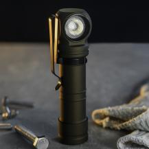 Armytek Wizard C2 Pro Max Magnet USB Olive Taschen- und Stirnlampe mit Magnethalterung / Stirnhalterung akkubetrieben weißes Licht