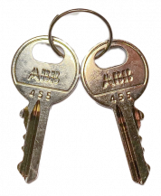 ABB MA1-8165 Ersatzschlüssel mit Schlüssel-, code 455 Kunststoff Reihe, 1 Set=2 Stück