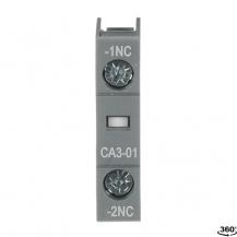 ABB CA3-01 Hilfskontaktblock, 1-polig, 1Ö, frontseitige Montage, VPE 10St