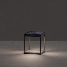 Sigor Klewe Radia Ground Akku-Solarleuchte 245mm 3W 235lm 3000K 4400mAh Ra80 graphitgrau