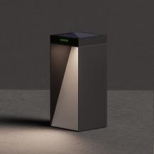 Sigor Klewe Milio Full Akku-Solarleuchte 350mm 2,2W 114lm IP65 3000K 2200mAh Ra80 graphitgrau 120 °