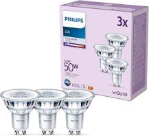 Philips LED-Strahler Set 3x GU10 PAR16 4,6W 4000K Neutralweiß 36° – energieeffiziente Reflektor Spots für klare und helle Beleuchtung