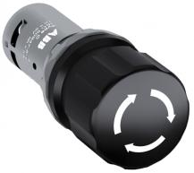 ABB CE3T-10B-01 Maschinen-Stop-Taster, 30mm, schwarz, 1 Öffner