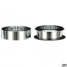 ABB KA1-8073 Flacheinbau-Adapter Metall, Chrom vandalismussicher für Drucktaster CombiLine-Compact