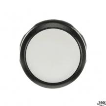 ABB MP1-10W Drucktaster, weiss, flach-tastend, Frontring, Kunststoff schwarz nicht beleuchtbar