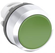 ABB MP1-20G Drucktaster, grün, flach-tastend, Frontring, Kunststoff verchromt nicht beleuchtbar