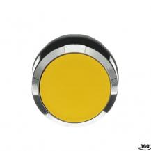 ABB MP1-30Y Drucktaster, gelb, flach-tastend, Frontring, Metall verchromt nicht beleuchtbar