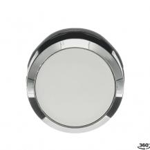 ABB MP1-30W Drucktaster, weiss, flach-tastend, Frontring, Metall verchromt nicht beleuchtbar