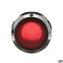 ABB MP1-31R Leuchtdrucktaster, rot, flach-tastend, Frontring, Metall verchromt beleuchtbar, transparent