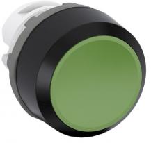 ABB MP2-10G Drucktaster rastend flach, grün, Frontring Kunststoff schwarz, nicht beleuchtbar