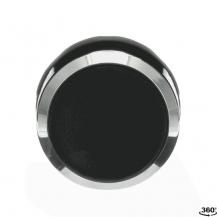 ABB MP2-30B Drucktaster, schwarz, flach-verrastend, Frontring, Metall verchromt nicht beleuchtbar
