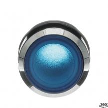 ABB MP2-31L Leuchtdrucktaster, blau, flach-verrastend, Frontring, Metall verchromt beleuchtbar