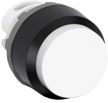 ABB MP3-10W Drucktaster, weiss, hoch-tastend, Frontring, Kunststoff schwarz nicht beleuchtbar