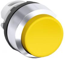 ABB MP3-20Y Drucktaster, gelb, hoch-tastend, Frontring, Kunststoff verchromt nicht beleuchtbar