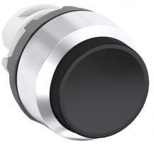 ABB MP3-20B Drucktaster, schwarz, hoch-tastend, Frontring, Kunststoff verchromt nicht beleuchtbar
