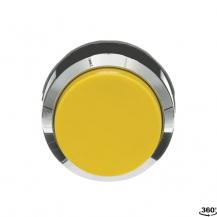 ABB MP3-30Y Drucktaster, gelb, hoch-tastend, Frontring, Metall verchromt nicht beleuchtbar