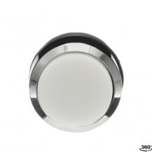 ABB MP3-30W Drucktaster, weiss, hoch-tastend, Frontring, Metall verchromt nicht beleuchtbar