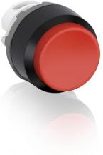 ABB MP4-10R Drucktaster, rot, hoch-verrastend, Frontring, Kunststoff schwarz nicht beleuchtbar