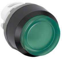 ABB MP4-11G Leuchtdrucktaster, grün, hoch-verrastend, Frontring, Kunststoff schwarz beleuchtbar