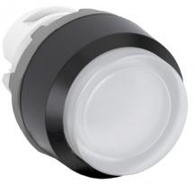 ABB MP4-11W Leuchtdrucktaster, weiss, hoch-verrastend, Frontring, Kunststoff schwarz beleuchtbar