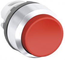 ABB MP4-20R Drucktaster, rot, hoch-verrastend, Frontring, Kunststoff verchromt nicht beleuchtbar