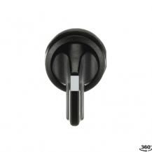 ABB M2SS4-10B Wahlschalter B-C, schwarz, 2 Stellungen, langer Drehgriff rastend, Frontring Kunststoff schwarz, nicht beleuchtbar