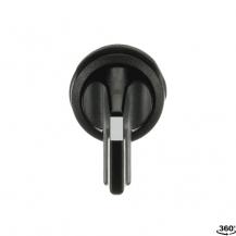 ABB M2SS5-10B Wahlschalter A-C, schwarz, 2 Stellungen, langer Drehgriff rastend, Frontring Kunststoff schwarz, nicht beleuchtbar