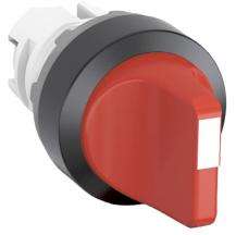 ABB M2SS5-30R Wahlschalter A-C, rot, 2 Stellungen, langer Drehgriff rastend, Frontring Metall verchromt, nicht beleuchtbar