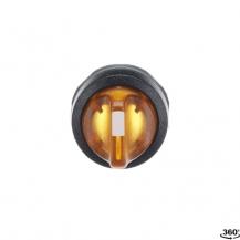 ABB M3SS1-11Y Leuchtwahlschalter, gelb, 3 Stellungen, kurzer Drehgriff rastend, Frontring Kunststoff schwarz, beleuchtbar