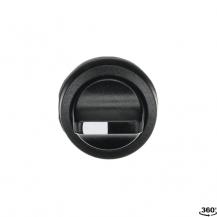 ABB M3SSV1-10B Wahlschalter, schwarz, vertikal, 3 Stellungen, verrastend Frontring Kunststoff schwarz, nicht beleuchtbar, kurzer Drehgriff