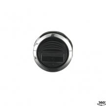 ABB MTS2-30B Kipphebelschalter Bedienelement, 3 Positionen, tastend, Hebel schwarz Rückstellung Von A nach B und C nach B, Frontring Metall verchromt